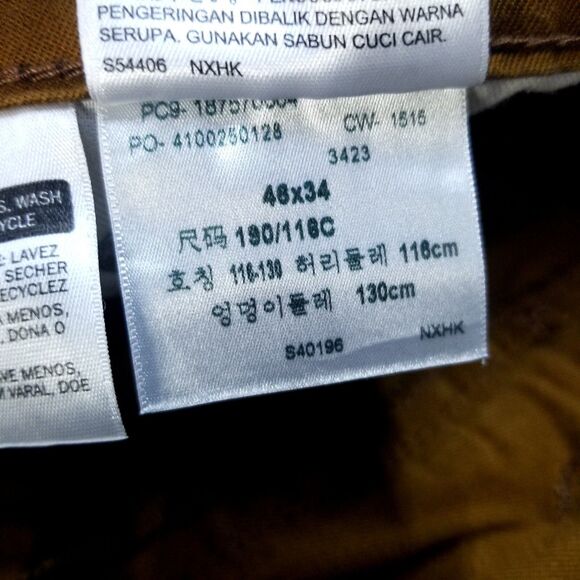 Levis Jeans Mens 46X34 Brown 541 Straight Leg Dark Wash American Denim Casual - Picture 8 of 12